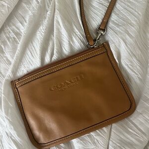 Coach Tan Leather Clutch